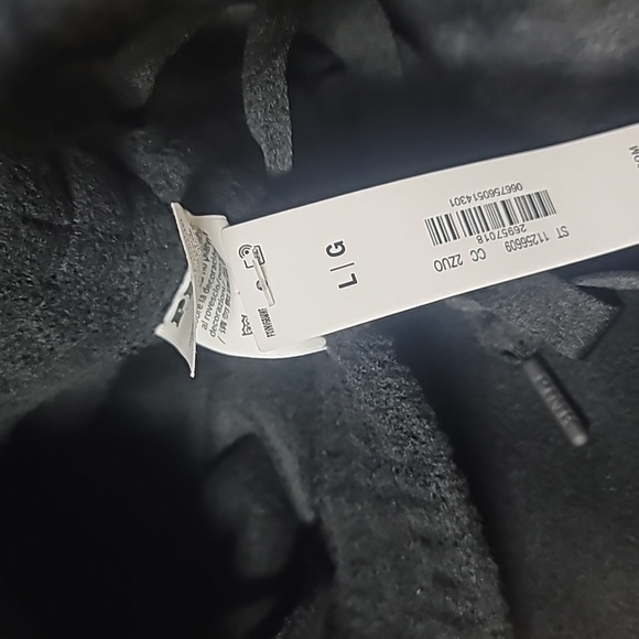 Victoria's Secret PINK Ivy Fleece Wide-Leg Cozy Cargo Sweatpants LARGE BLACK - Picture 9 of 9